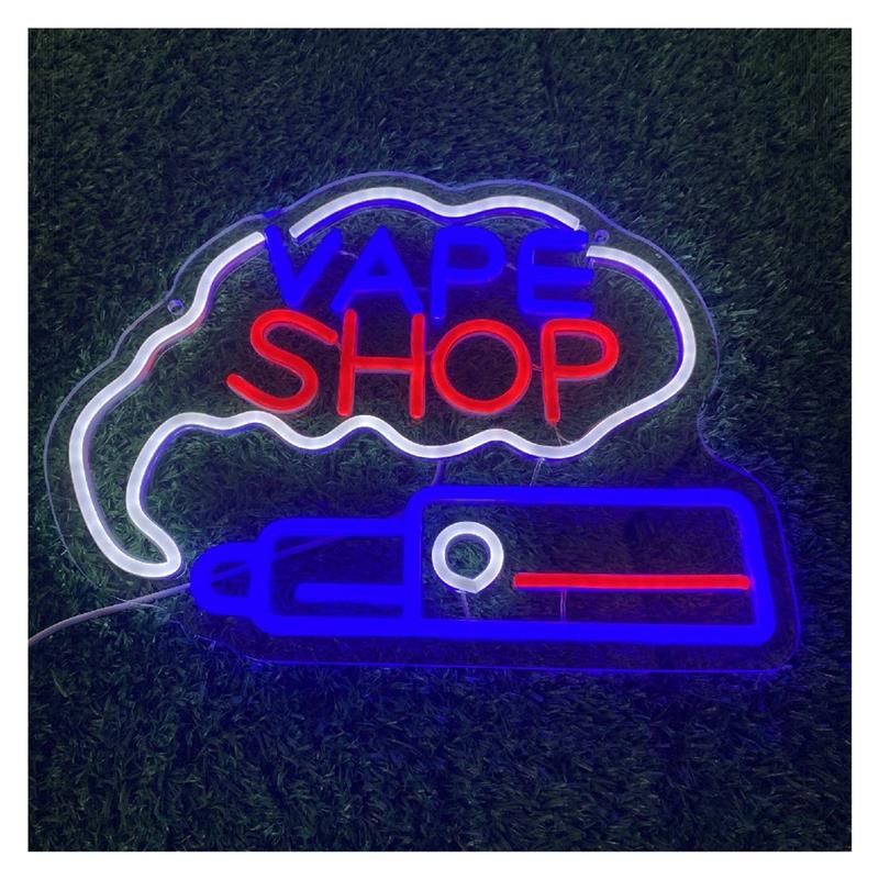 Vaping Shop - لافتة نيون لافتة ترحيبية لافتتاح متجر