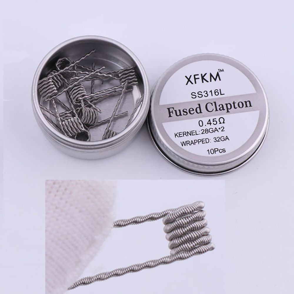 SS316L 10 قطعة/صندوق لفائف مسب - مراجعة Clapton Wire Pre Built وسعره