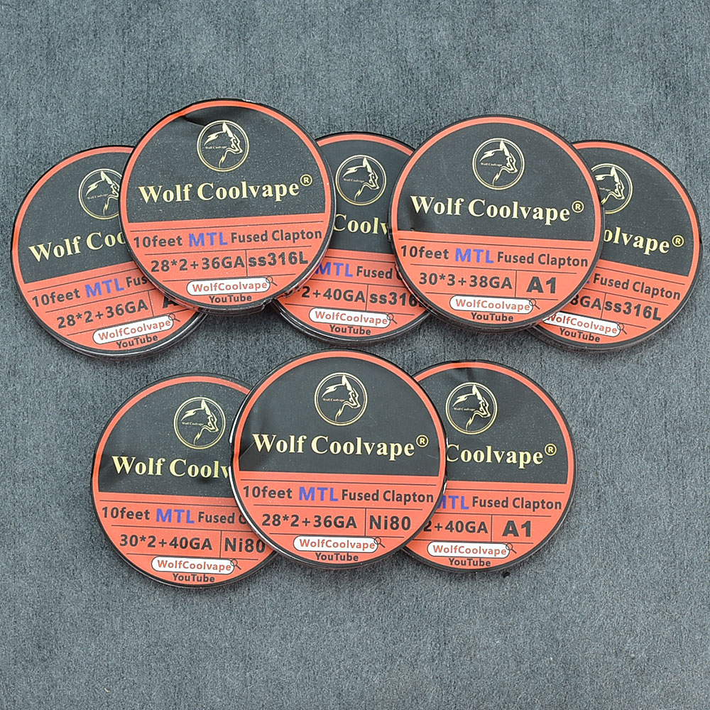10 أقدام NI80/A1/SS316L MTL تن - مراجعة Clapton Wire Pre Built وسعره