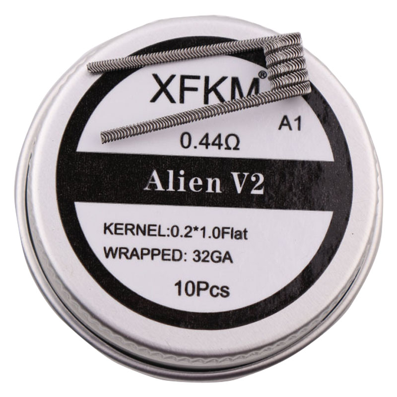جديد XFKM NI80/A1/SS316L 10 قط - مراجعة Clapton Wire Pre Built وسعره