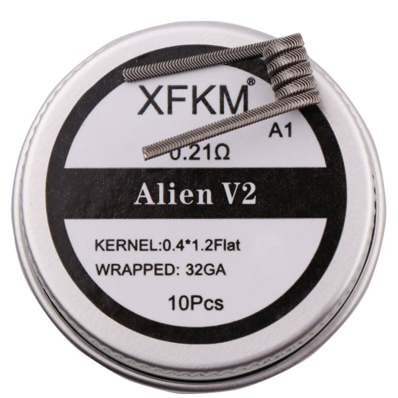 جديد XFKM NI80/A1/SS316L 10 قط - مراجعة Clapton Wire Pre Built وسعره